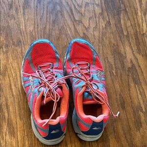 Columbia Red and Gray Trail Running Sneakers